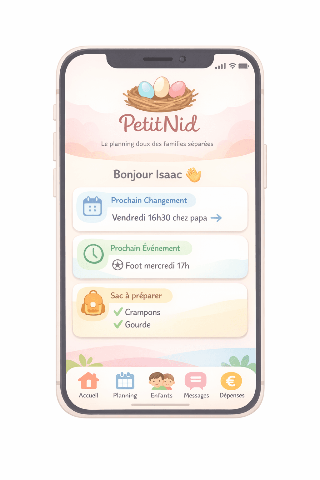 PetitNid App Dashboard